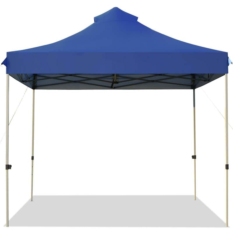 10 x 10 FT Pop Up Canopy Tent Portable Folding Event Party Tent Adjustable with Roller Bag