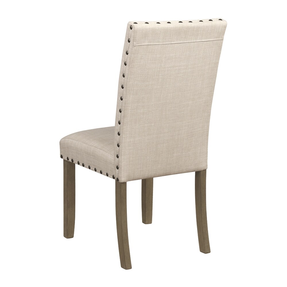 Rivington Upholstered Dining Chairs with Nailhead Trim (Set of 6)