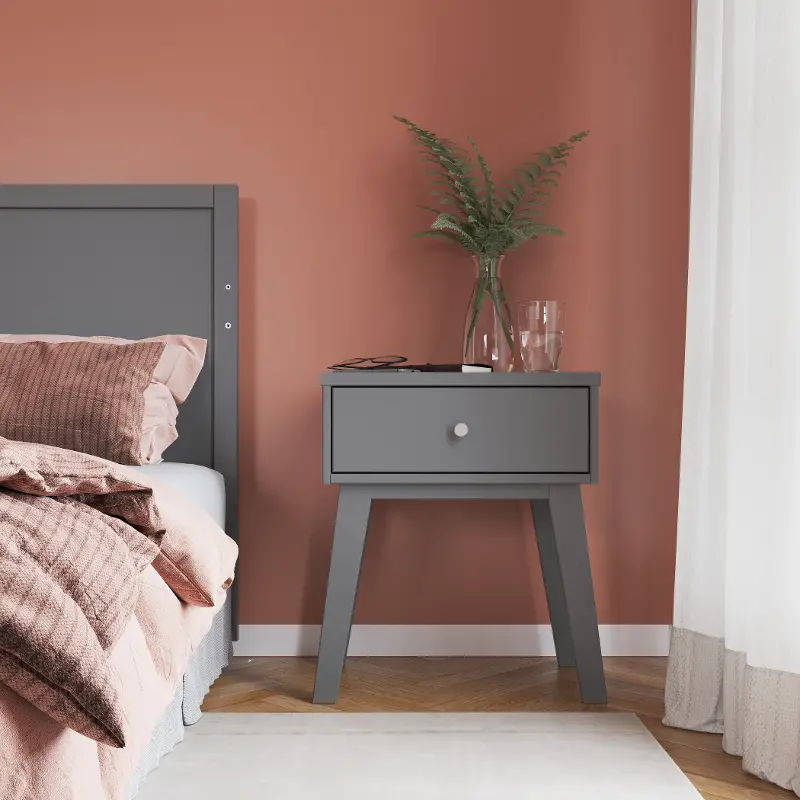 Soho Cool Gray Nightstand