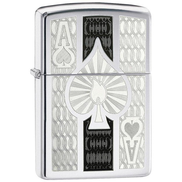 Zippo Intricate Spade Design Windproof Lighter