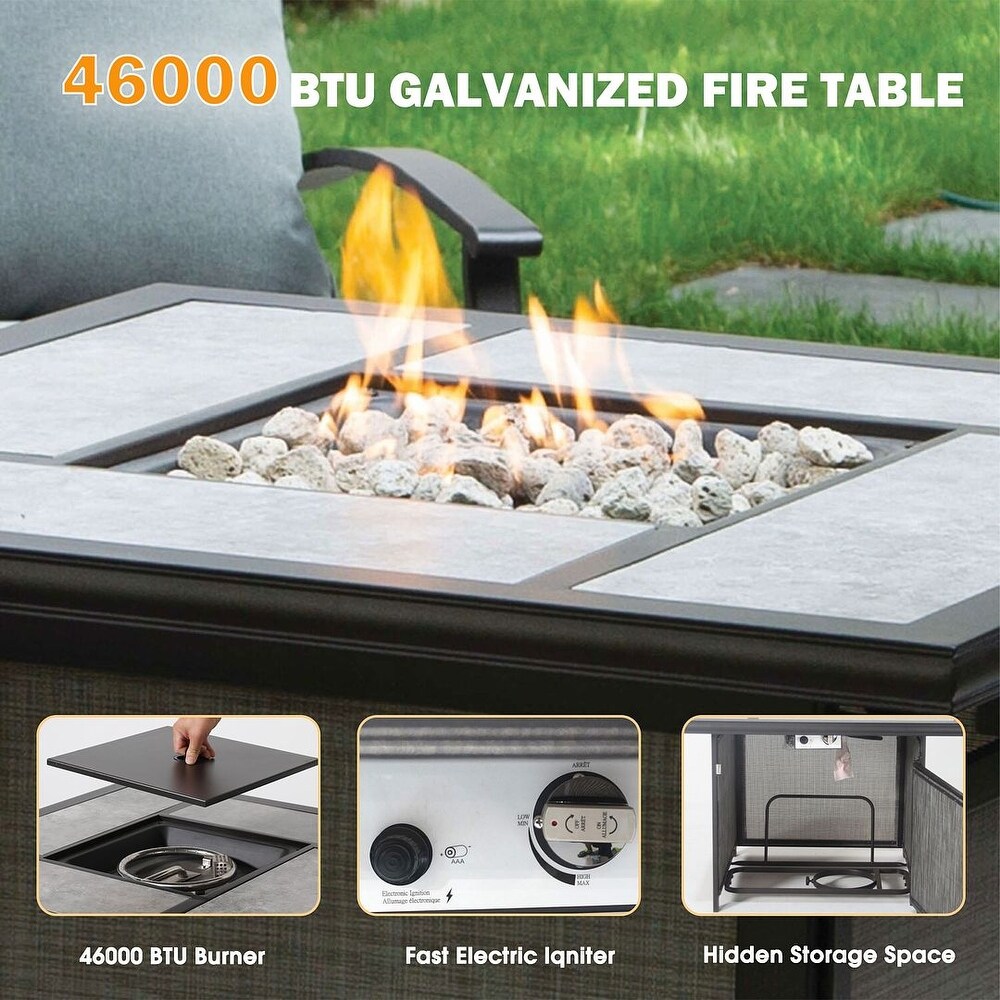 37 Inch 46 000BTU Progane Fire Pits Table