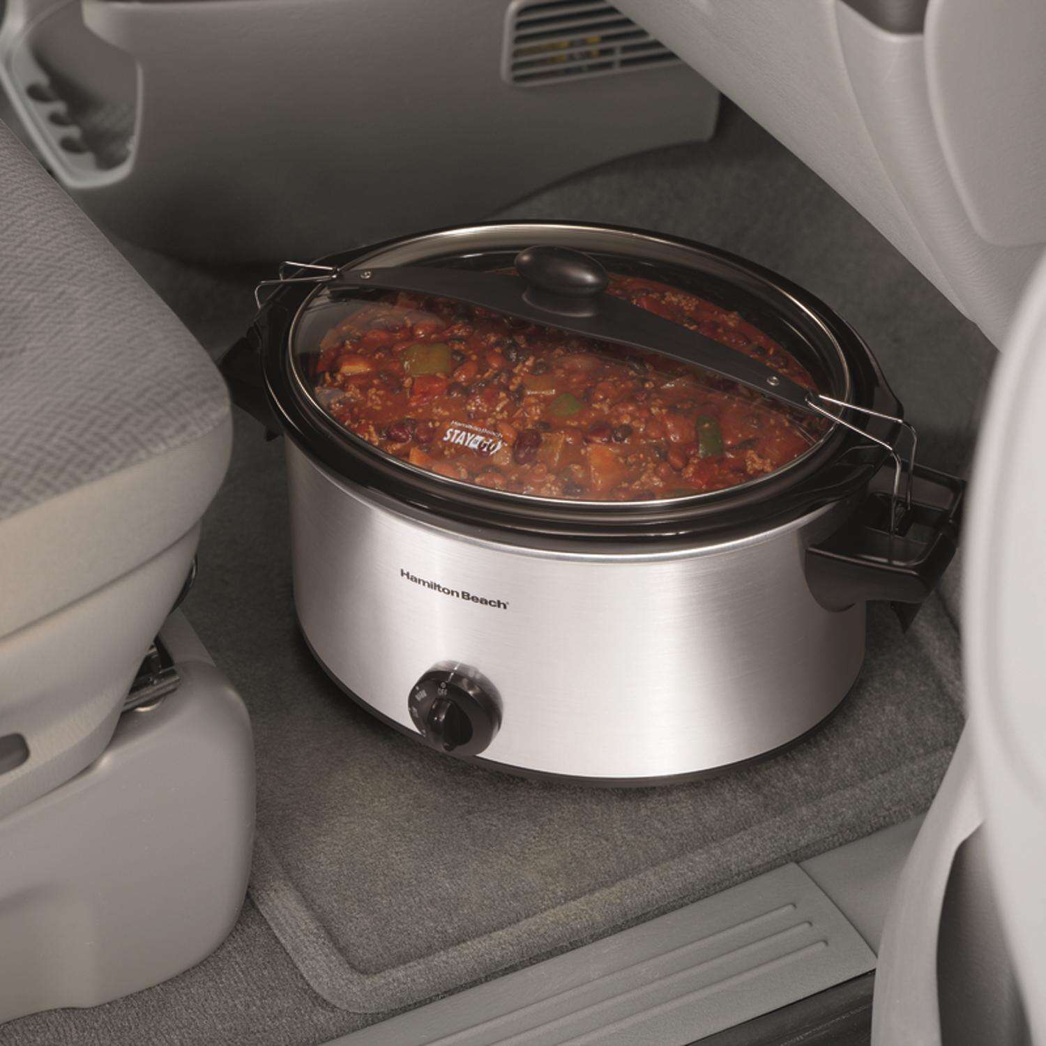 Hamilton Beach 6 qt Silver Stainless Steel Slow Cooker