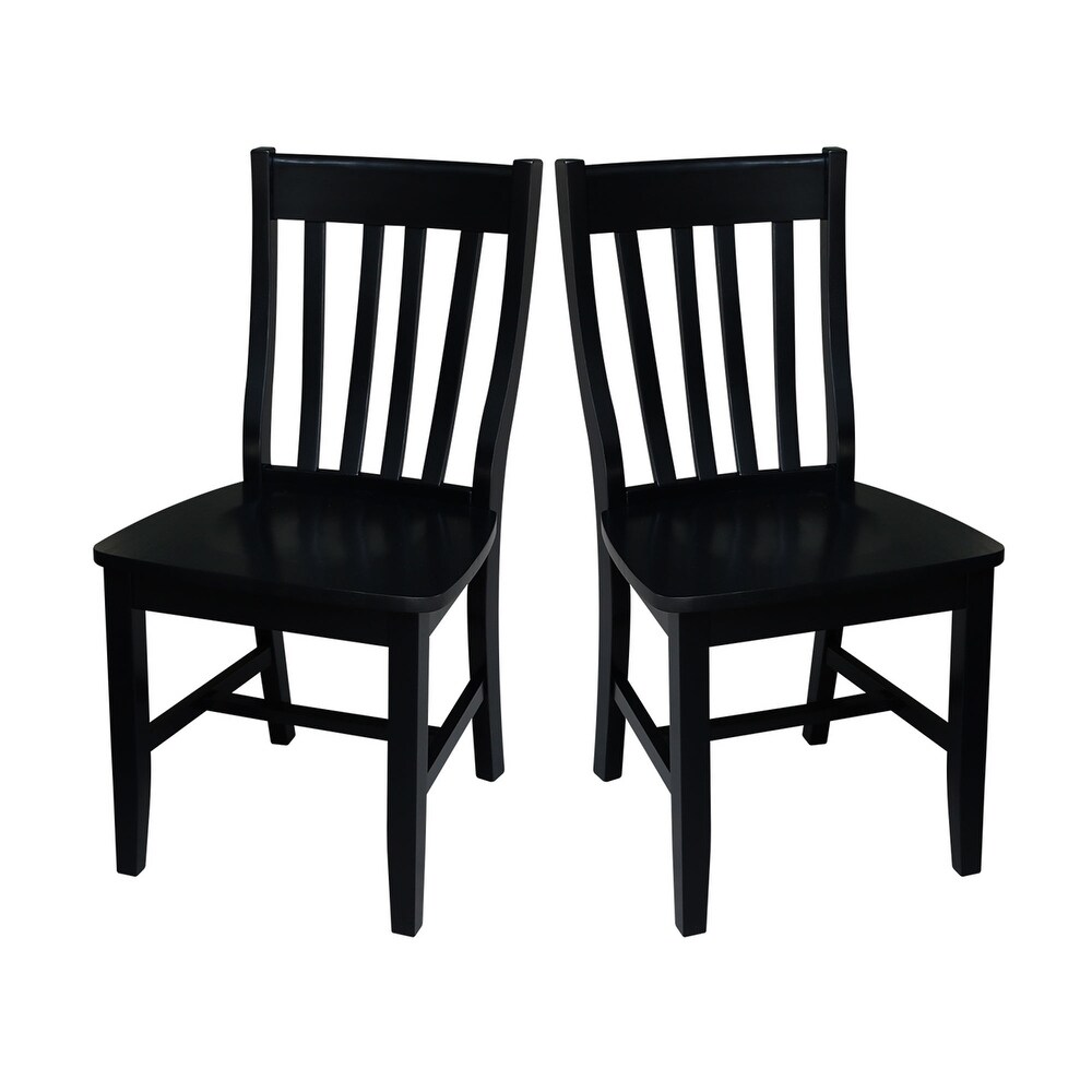 Copper Grove Quince Black Schoolhouse Chairs (Set of 2)