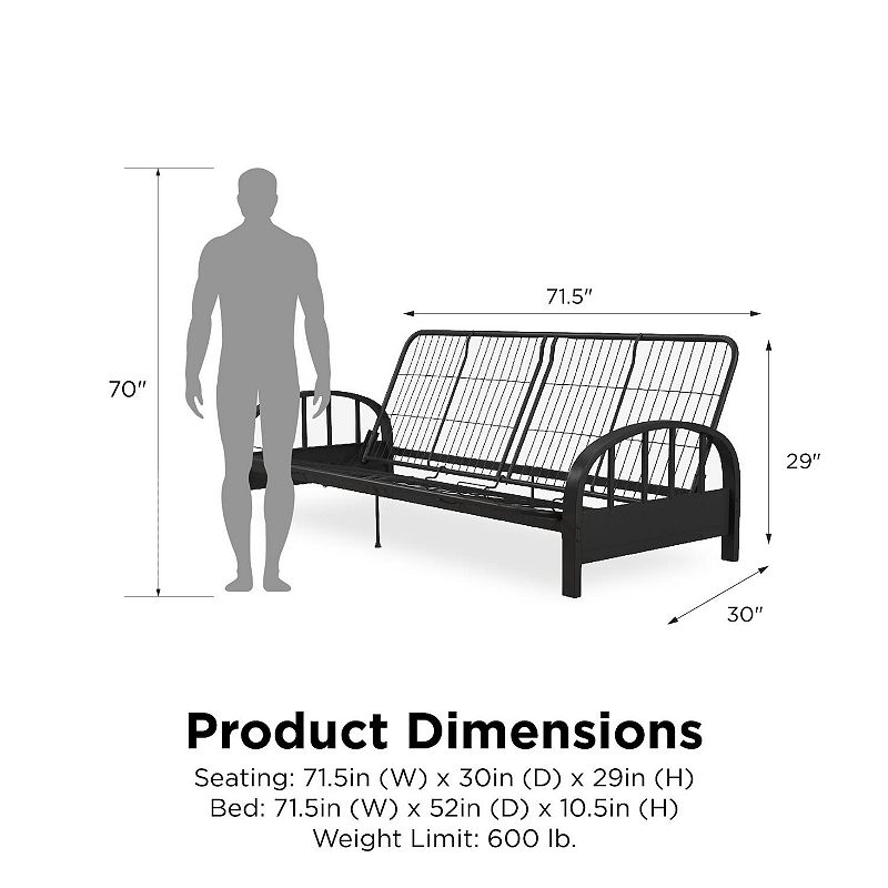 Atwater Living Alex Futon Frame