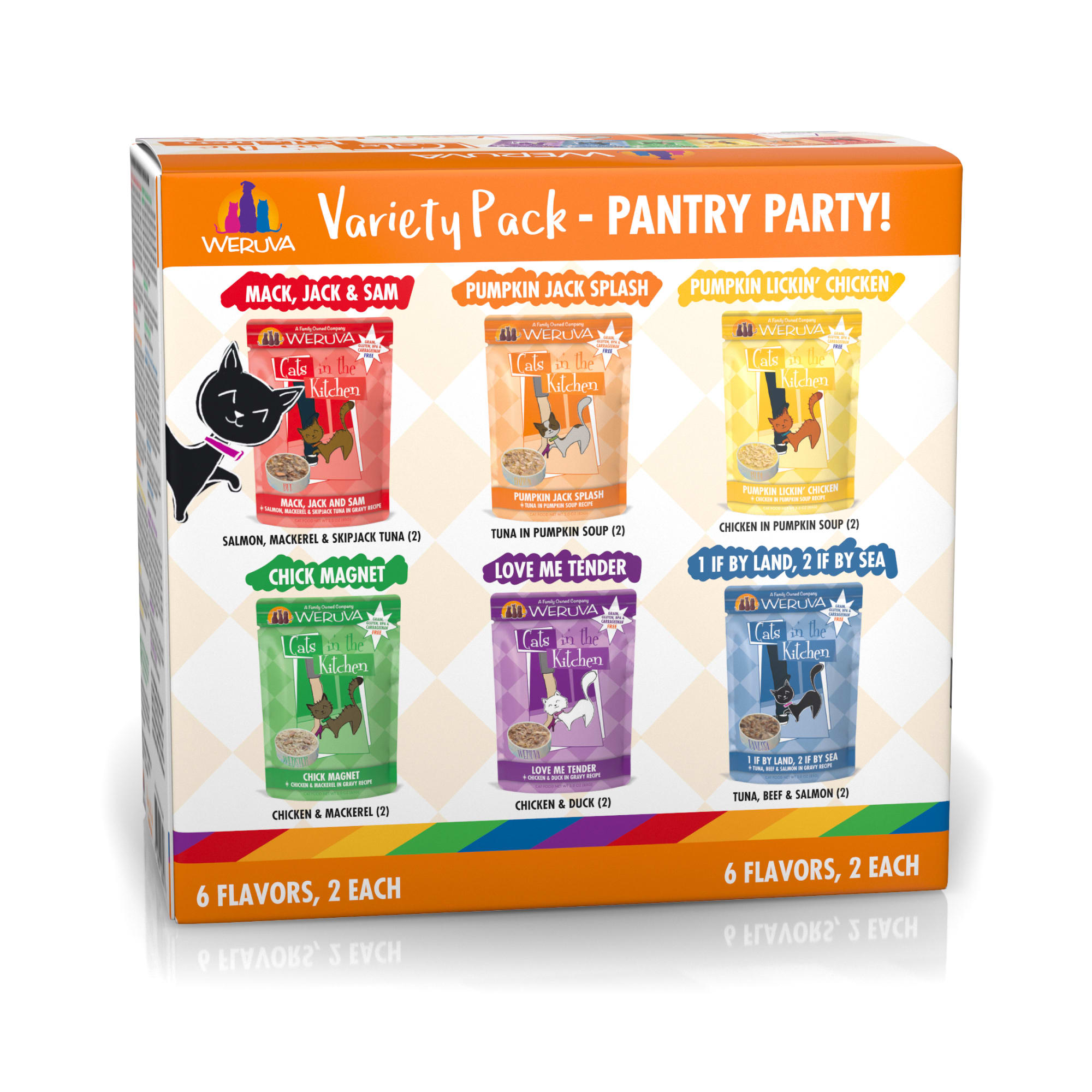 Cats in the Kitchen Originals Pantry Party Variety Pack Wet Cat Food， 3 oz.， Count of 12