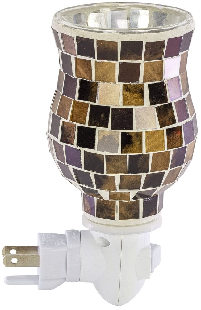 Mosaic Glass Plug-In Fragrance Wax Melt Warmer (Radiant Sienna)