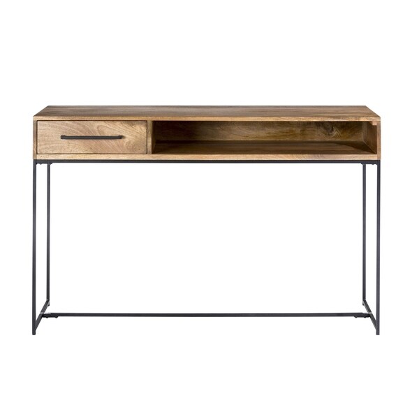 Aurelle Home Carlisle Farmhouse Wood Console Table - 50.00