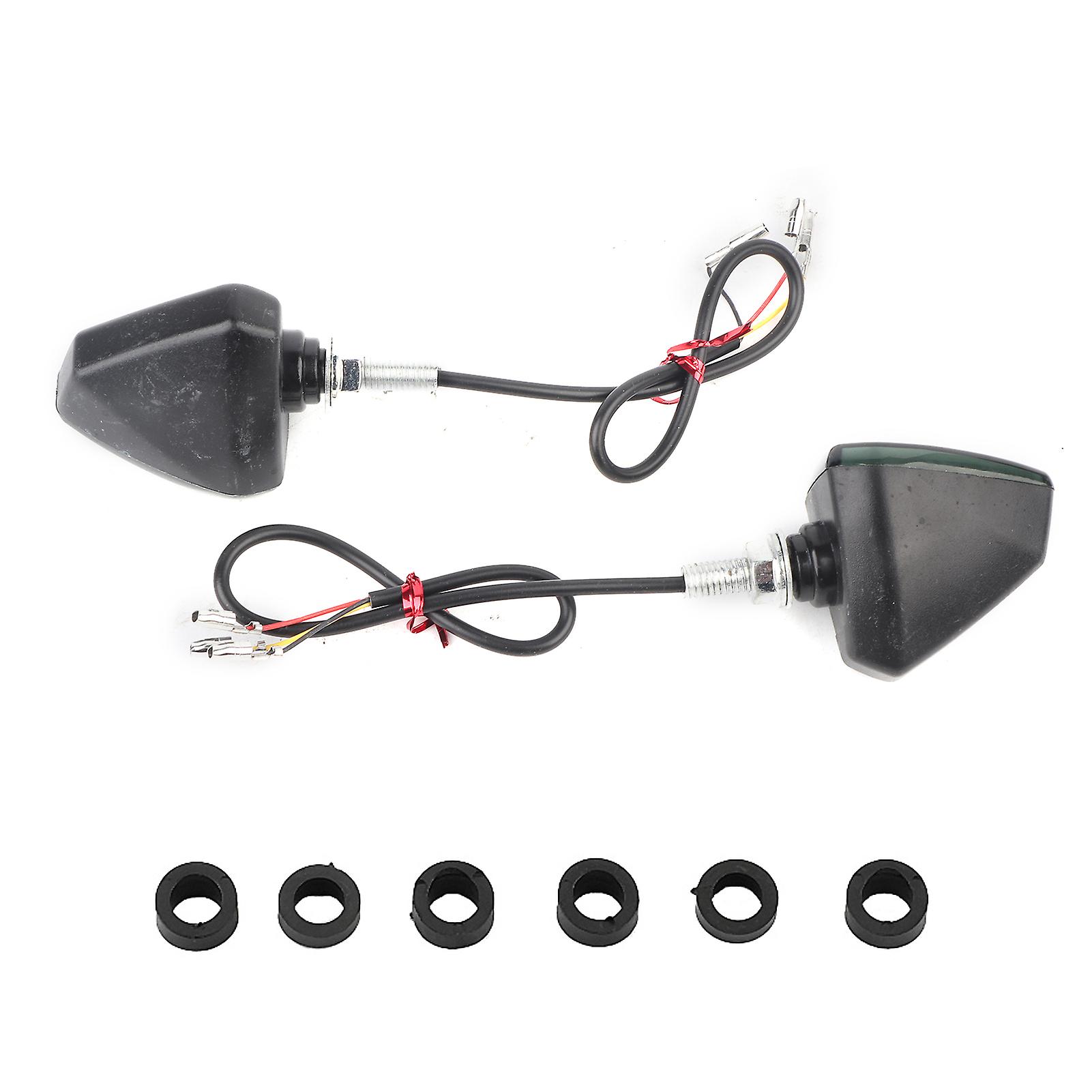 1pair Motorcycle Led Turn Signal Daytime Running Light Blinker Flasher Indicator Light Universal