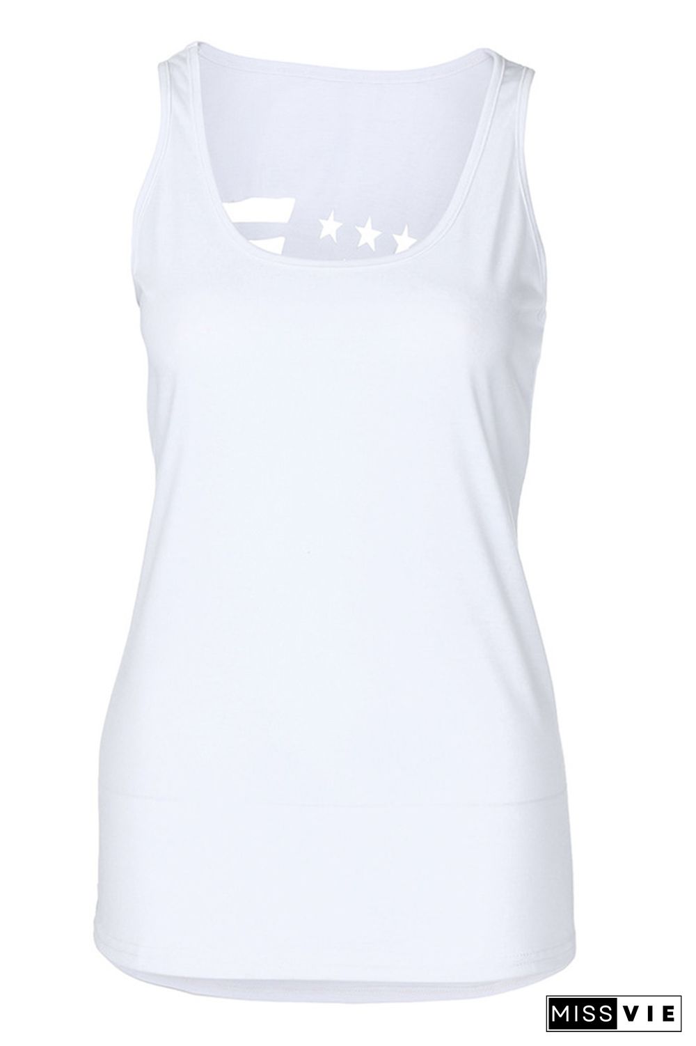 Amercian Flag Hollow-out Tank Top