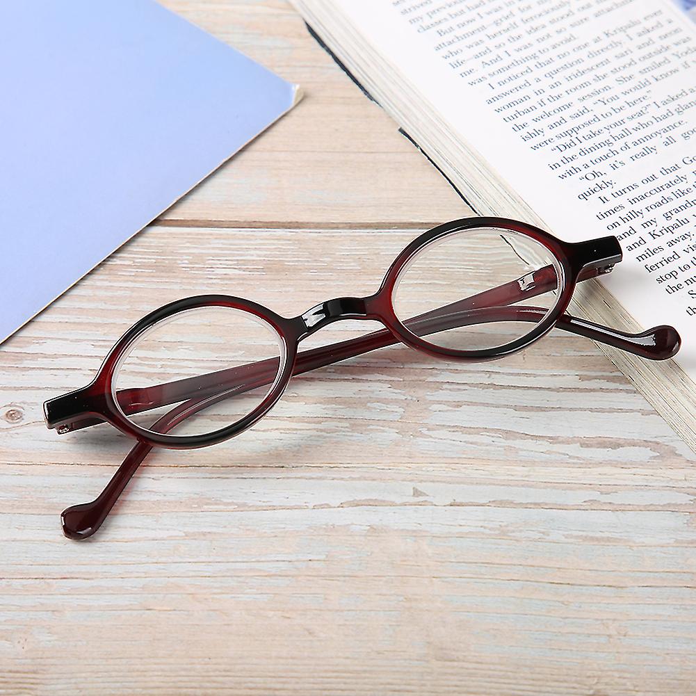 Vintage Reading Glasses Blue Light Blocking Anti-fatigue Presbyopic Glasses Eyeglasses+250 Red Frame