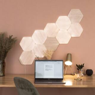 Nanoleaf Elements Wood Look Expansion Smart LED Panels (Pack of 3) NL52-E-0001HB-3PK