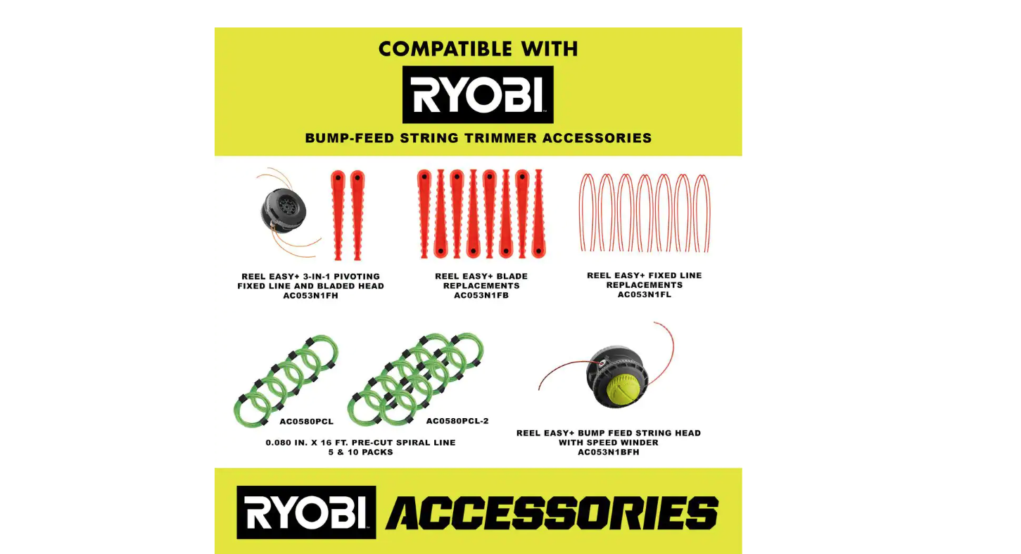 RYOBI RY41135 18 in. 10 Amp Attachment Capable Electric String Trimmer