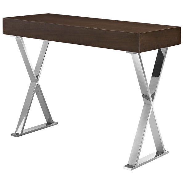 Durable Fiberboard Console Table， White