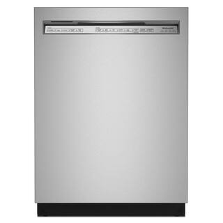 KitchenAid 24 in. PrintShield Stainless Steel Front Control Tall Tub Dishwasher with Stainless Steel Tub 39 DBA KDFE204KPS