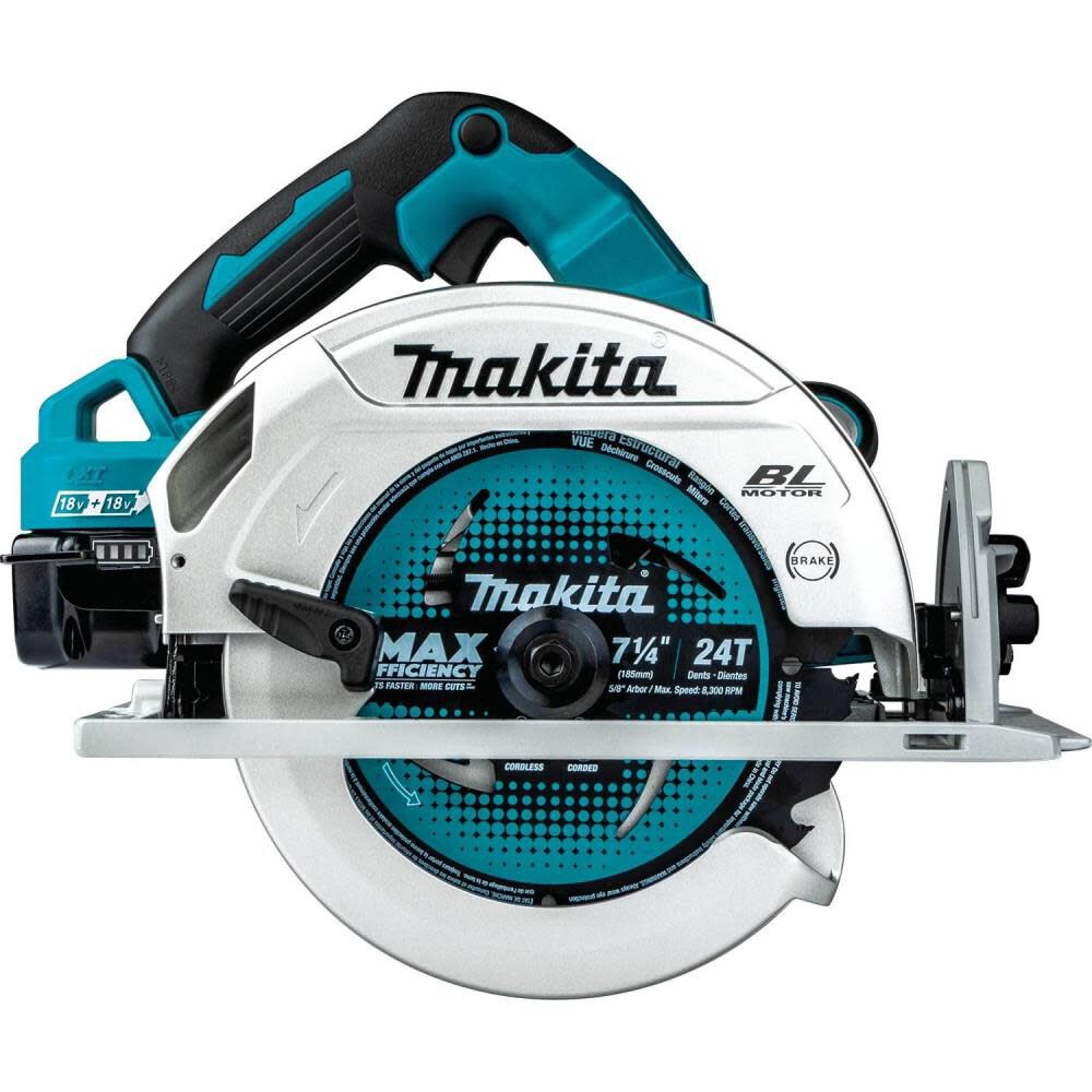 Makita 18V X2 LXT 7 1/4 in Circular Saw Cordless Kit， AWS Capable XSH07PTU from Makita