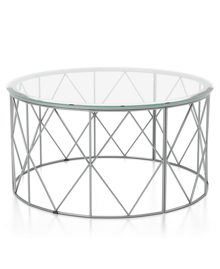 Furniture of America Karlence Round Coffee Table