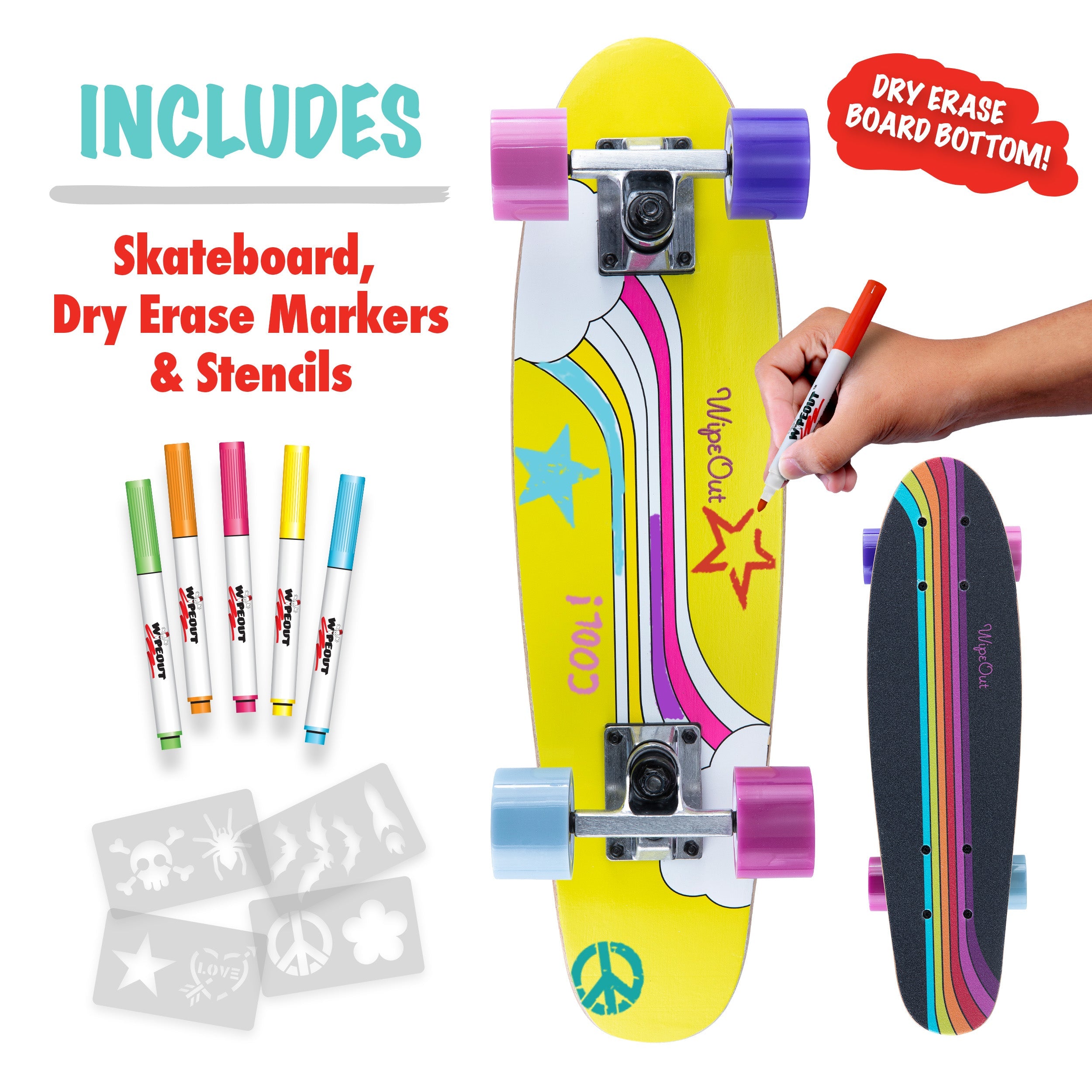 Wipeout™ Dry Erase Skateboards