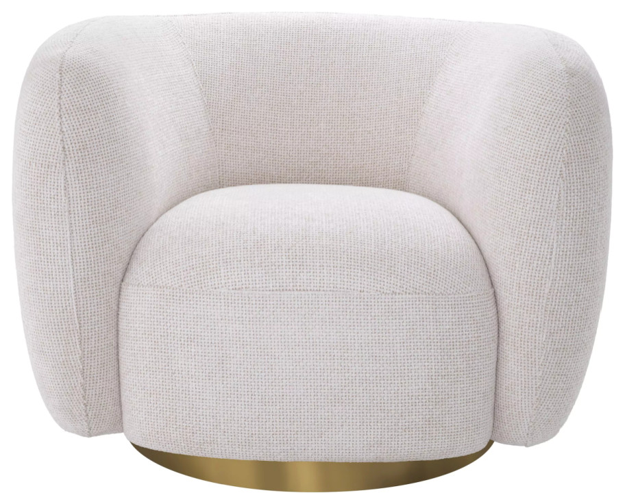 Modern Minimalist Swivel Chair  Eichholtz Roxy   Contemporary   Armchairs And Accent Chairs   by Oroa   Distinctive Furniture  Houzz