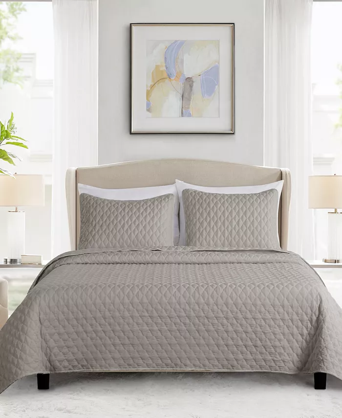 Videri Home Diamond Stitched Quilt Sets