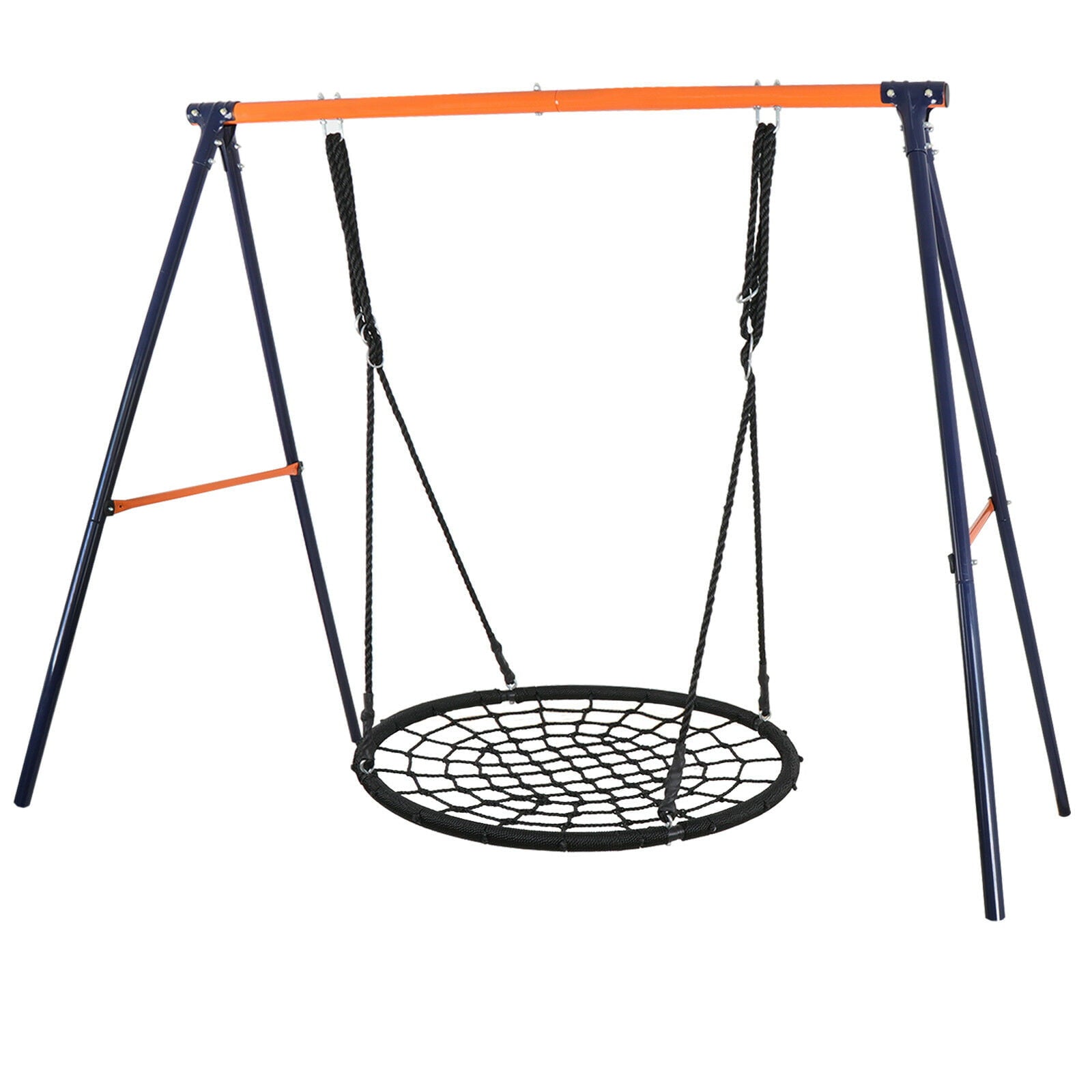 ZENY Backyard Swing Stand Set and 40'' Web Tree Spider Swing Set