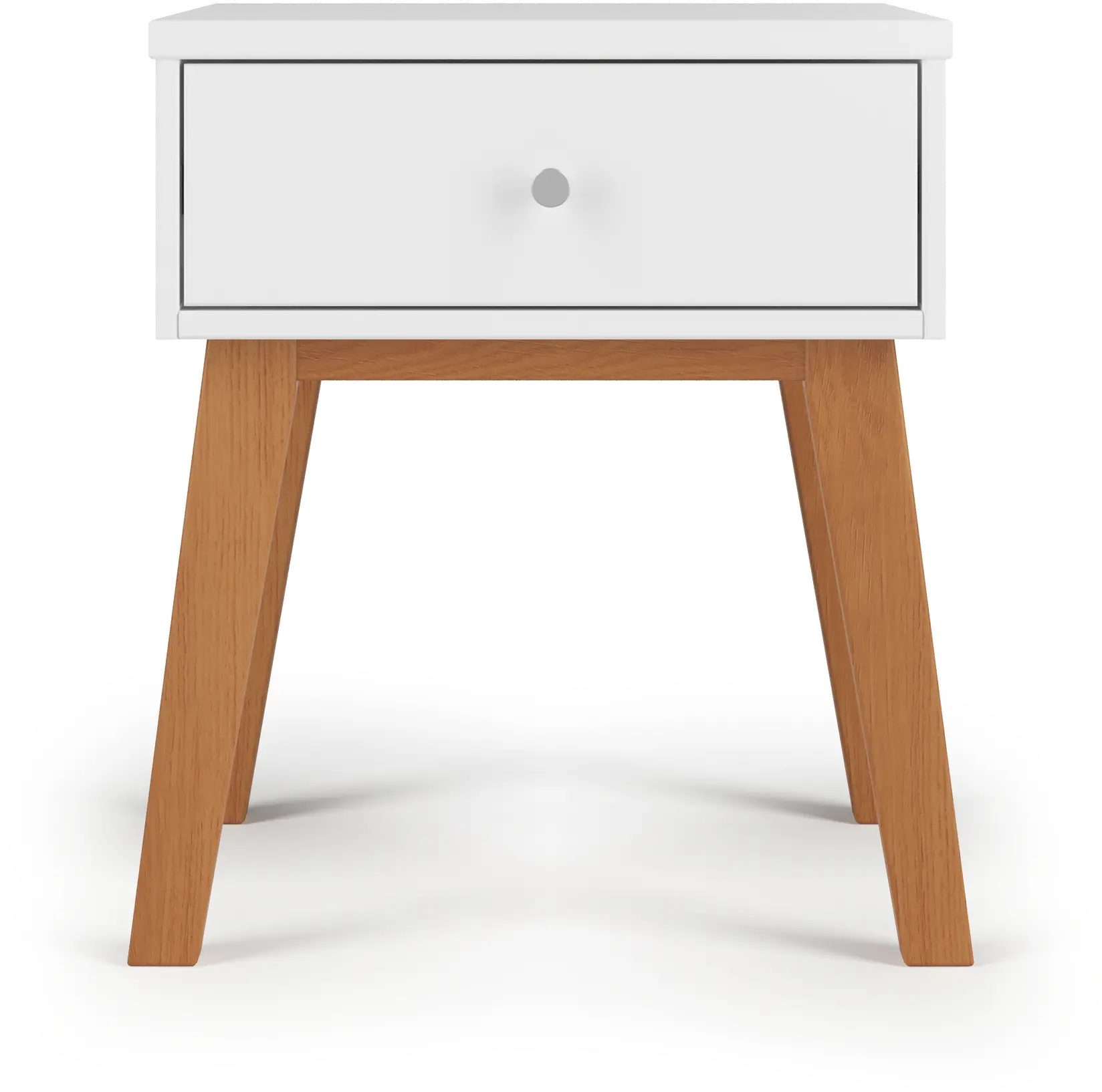 Soho White and Natural Nightstand