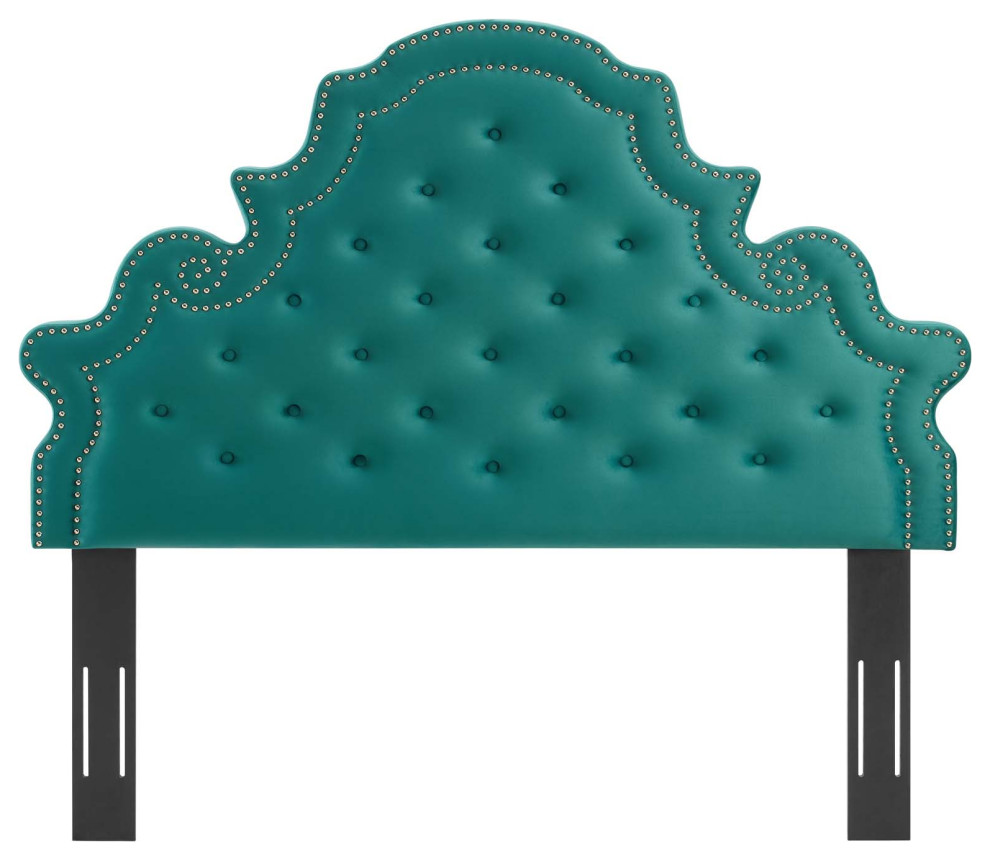 Diana Tufted Performance Velvet Twin Headboard   Contemporary   Headboards   by ShopFreely  Houzz