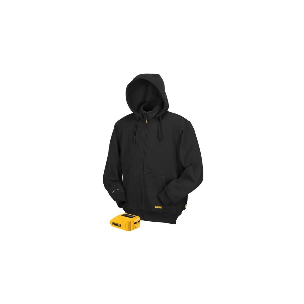 DEWALT 20V Max Mens Heated Hoodie Bare Tool Small Black