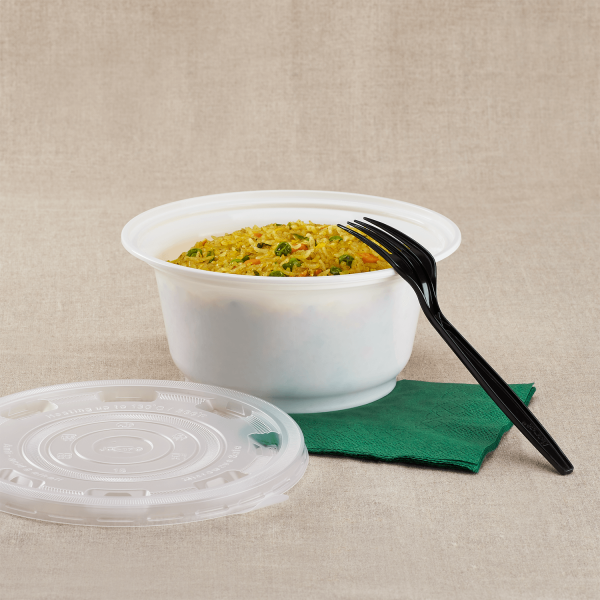 Karat 36oz PP Plastic Injection Molding Bowl - White - 300 ct