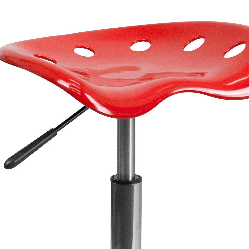 Flash Furniture Taylor Vibrant Red Tractor Seat Stool