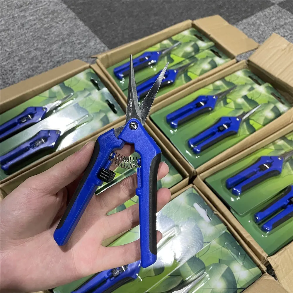 Pruning Shears with Curved Blades Gardening Hand Pruning Snips Coated Blades steel pruner garden scissors tool shears