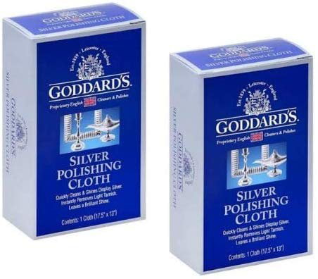 Goddard's Silver Polishing Cloth, Pack of 2