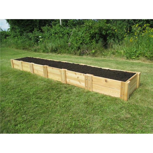 Infinite Cedar RB2x12x11 Cedar Raised Garden Bed&#44; 2 ft. x 12 ft. x 11 in.