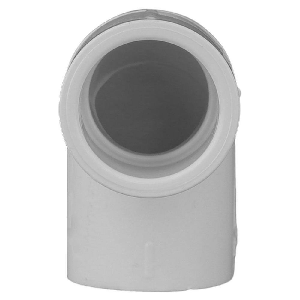 Charlotte Pipe 2 in. x 2 in. 90 Degree PVC Socket x Socket Elbow Fitting PVC023001600HD