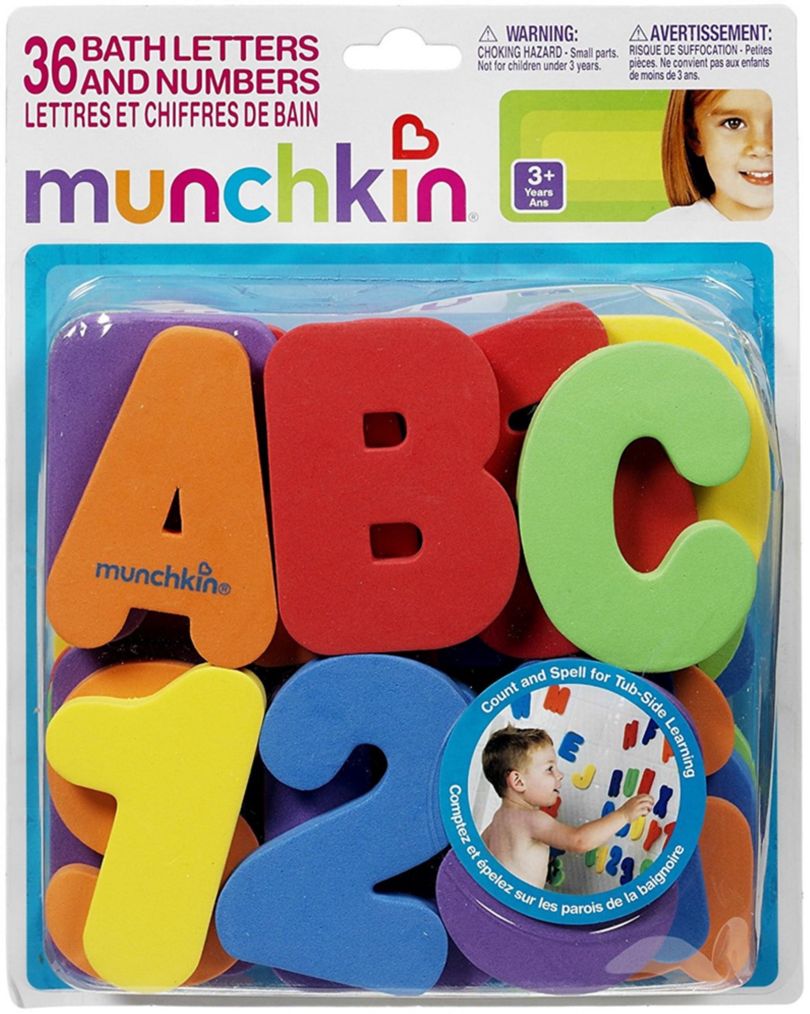 Munchkin Bath Letters and Numbers Bath Toys 1 ea (Pack of 4)