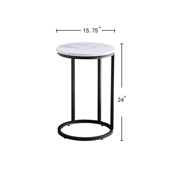 24.41'' Tall Cross Legs End Table