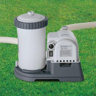 Intex Above Ground Pool Cartridge Filter Pump and Type B Filter Cartridge (5 Pack) 28633EG + 5 x 29005E