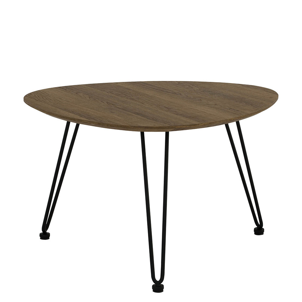 CORWIN Oval Coffee Table 67cm - Walnut