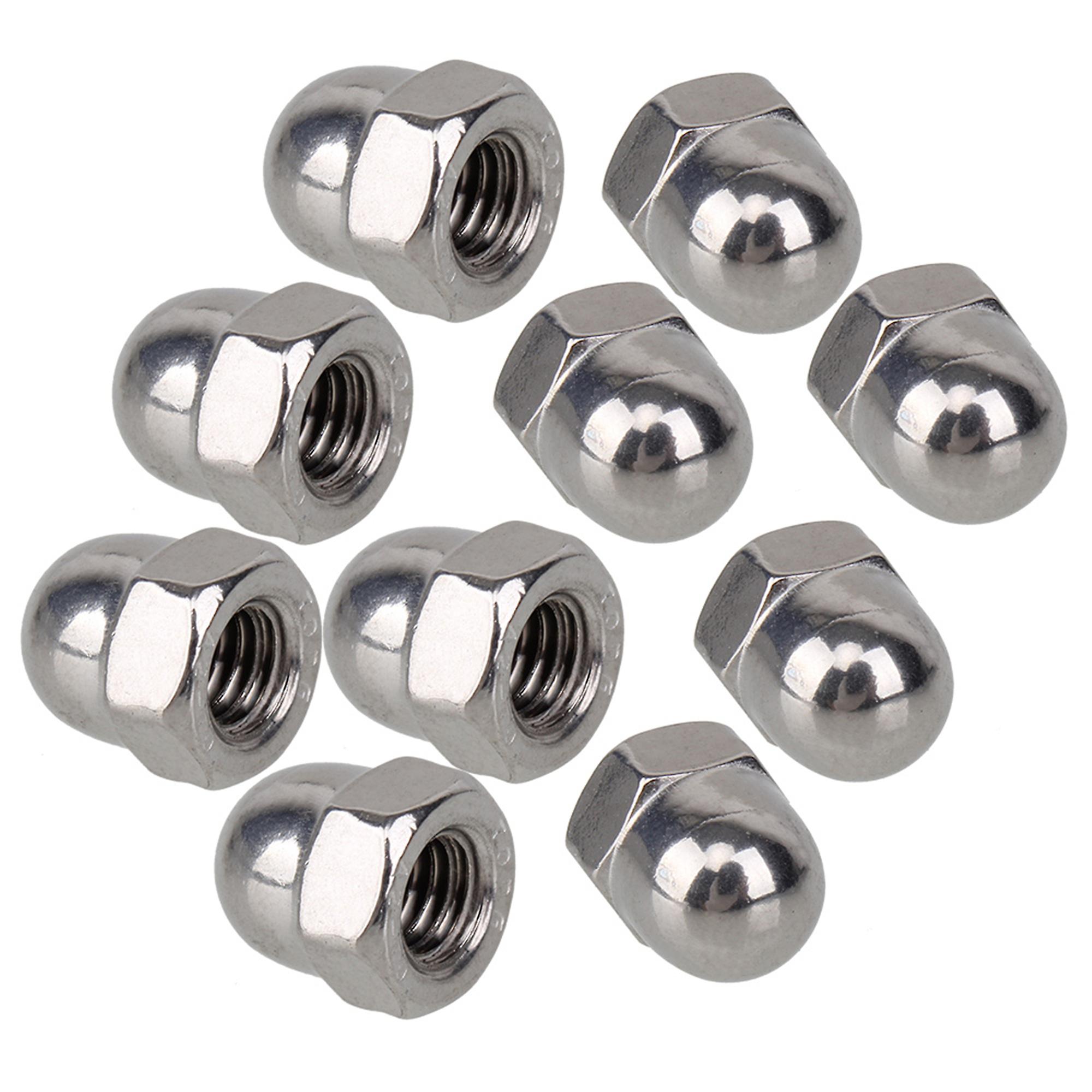 M6 Stainless Steel Acorn Dome Cap Round Decoration Screw Nuts