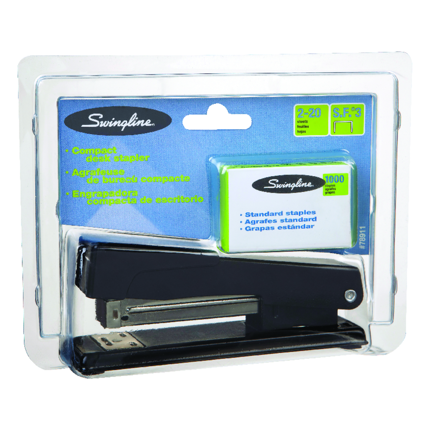 Swingline Compact Flat Desk Stapler