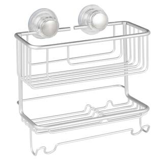 IDESIGN Metro Aluminum Turn-N-Lock 2-Tier Combo Basket 20970