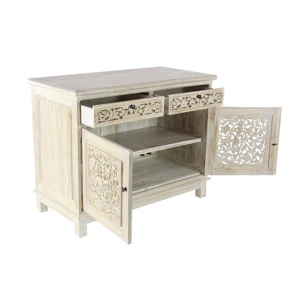 White Mahogany Traditional Cabinet 32 x 39 x 20 - 39 x 20 x 32