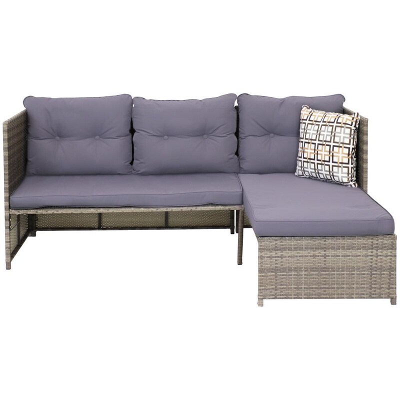 Ultimate Patio Outdoor Patio Sectional Sofa Set W/ Cushions