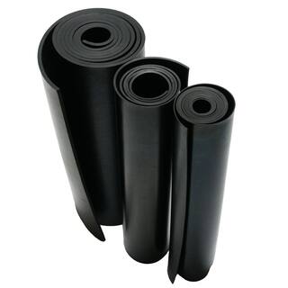 Rubber-Cal Neoprene 14 in. Thick x 36 in. Length x 192 in. Width Commercial Grade - 60A Rubber Sheet 20-101-0250-36-192