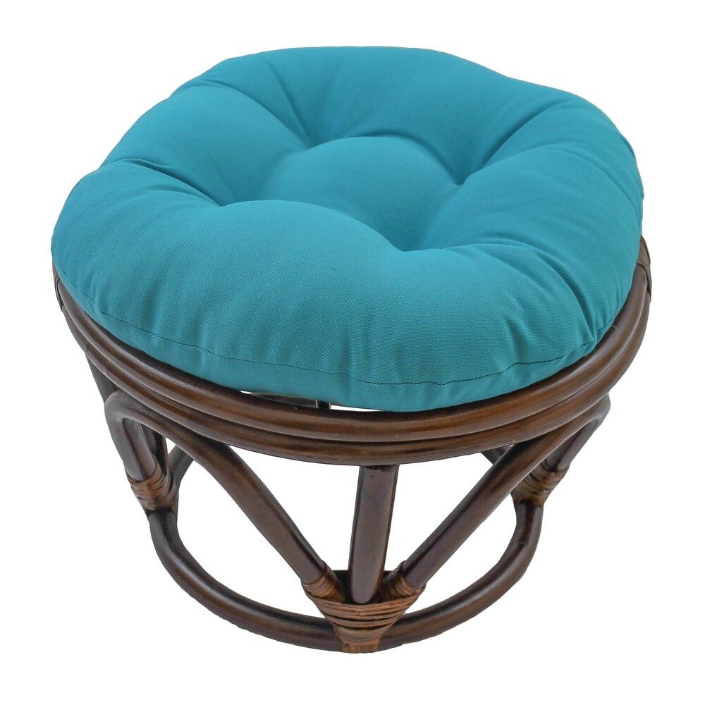 18 inch Round Twill Footstool/Ottoman Cushion (Cushion Only)   18 x 18