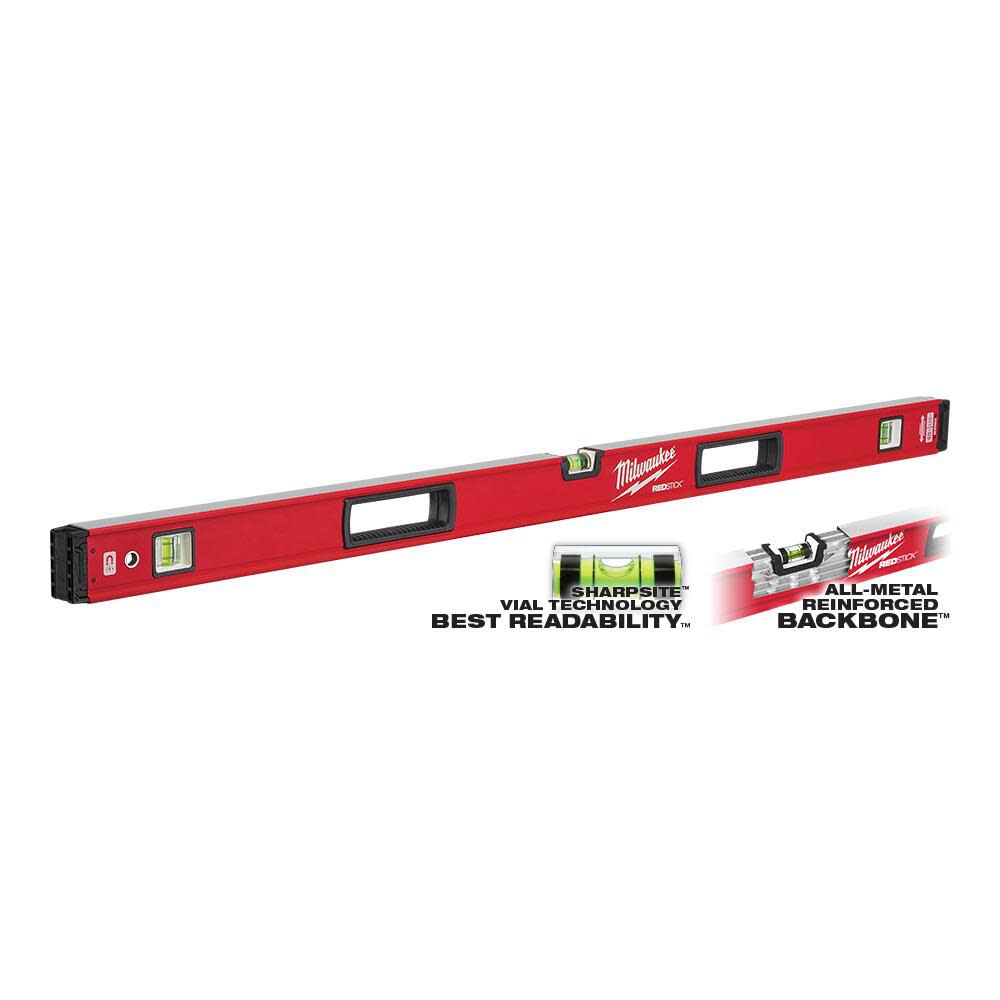 Milwaukee 24 in./48 in. REDSTICK Magnetic Box Level Set MLBXSM48 from Milwaukee