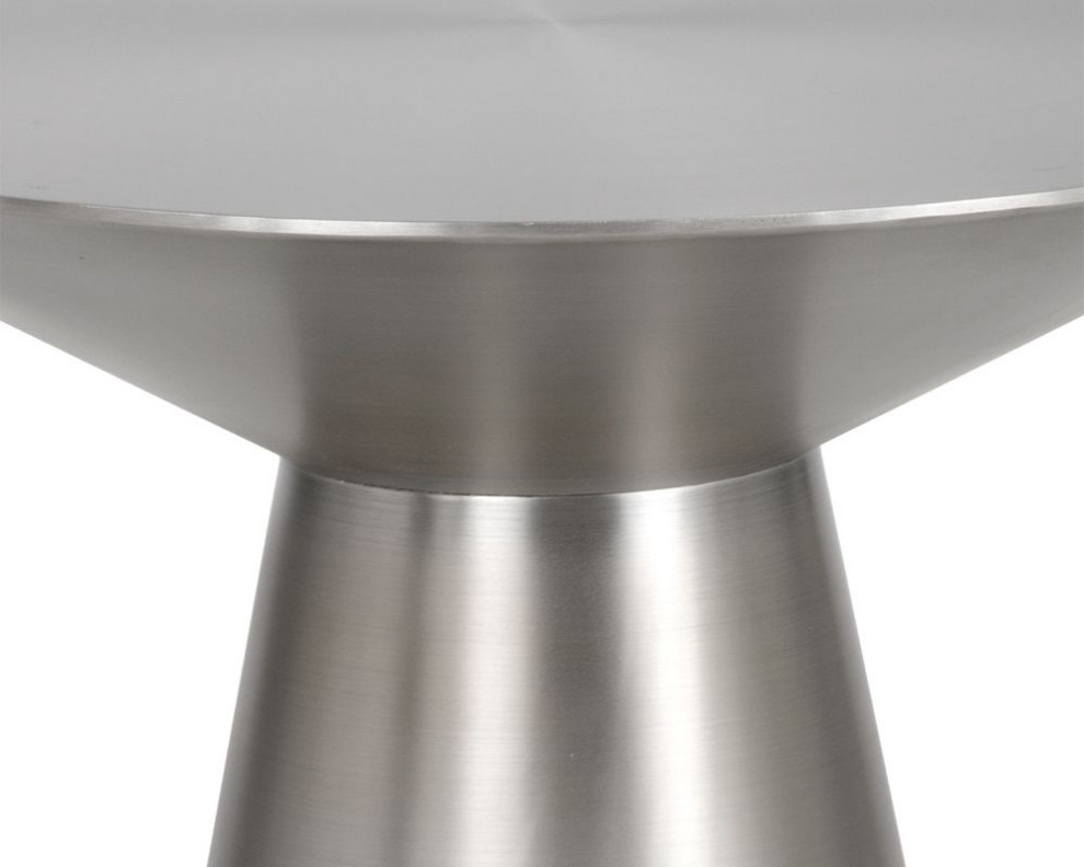 Sunpan Ikon Carmel Side Table   Stainless Steel   Contemporary   Side Tables And End Tables   by Unlimited Furniture Group  Houzz