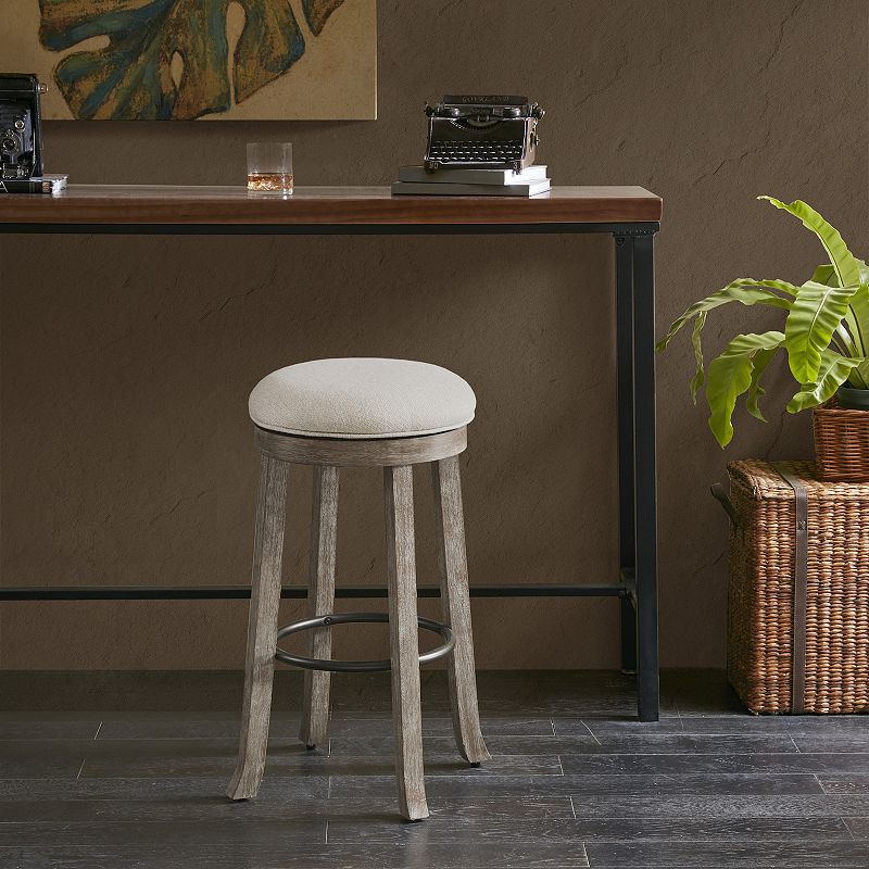 INK+IVY Oaktown Backless Bar Stool with Swivel Seat