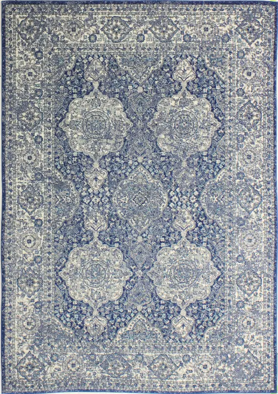 Everek 8 x 10 Dark Blue Rug