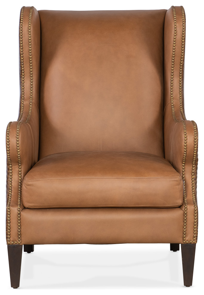 Heaven Saddle Club Chair   Transitional   Armchairs And Accent Chairs   by Hooker Furniture  Houzz