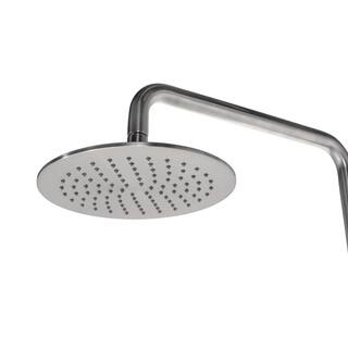 PULSE Showerspas 1-spray 8 in. Dual Shower Head and Handheld Shower Head with Low Flow in Brushed-Nickel 1052-BN-1.8GPM